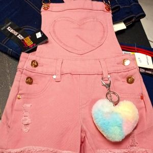 Pink girls Urban Trends overalls